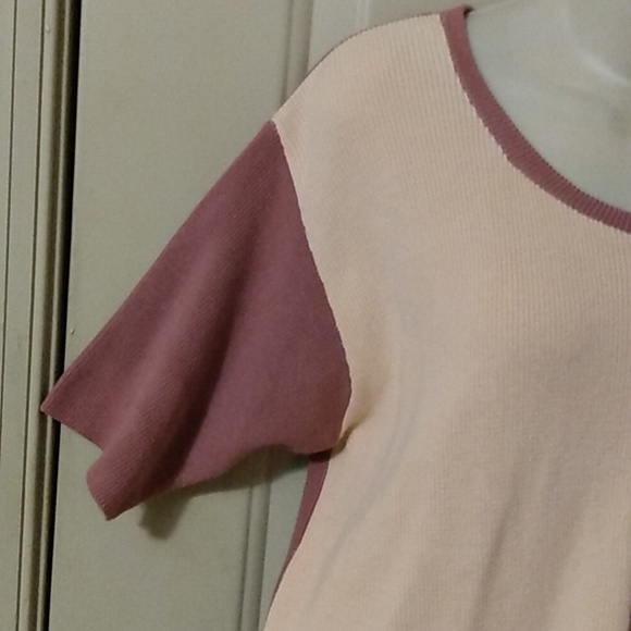 80s two toned color block sweater skirt set - Picture 5 of 11